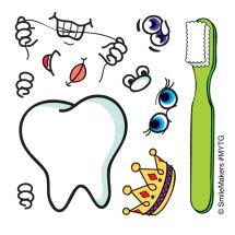 Make Your Own™ Tooth Guy Stickers