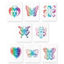 Rainbow Glitter Tattoos