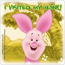 Pooh Bank Stickers