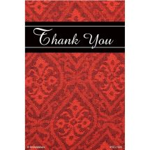 Thank You Red-Black Recall Cards