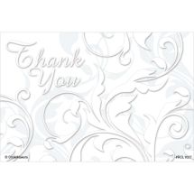 Thank You Floral Swirls Recall Cards