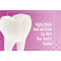 Acid Hurts Teeth Recall Cards