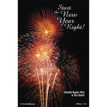Start the New Year Right Dental Recall Cards