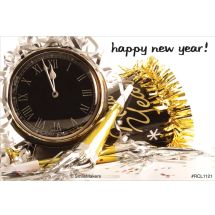 Happy New Year Clock Recall Cards