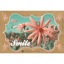 Smile Floral Recycled Recall Cards
