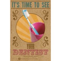 Time to See Your Dentist Recall Cards