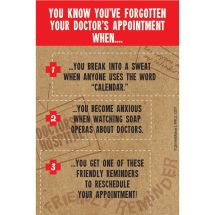 Forgotten Dr. Appointment Recall Cards