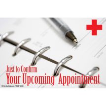 Confirm Upcoming Appointment Recall Cards