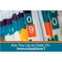 Up To Date Immunizations Recall Card