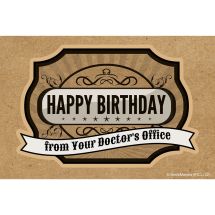 Happy Birthday from Dr. Office Recall Cards