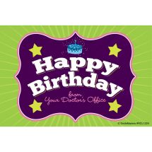 Happy Birthday Brackets Recall Cards