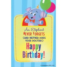 Happy Birthday Elephant Recall Cards