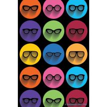 Glasses in Circles Recall Cards