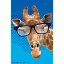 Giraffe with Glasses Recall Cards