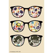 Design Lenses Glasses Recall Cards