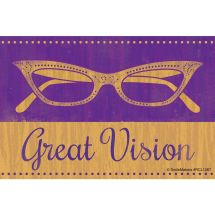 Great Vision Cat Eye Glasses Recall Cards