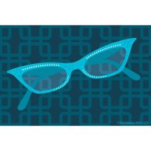 Cat Eye Glasses Recall Cards