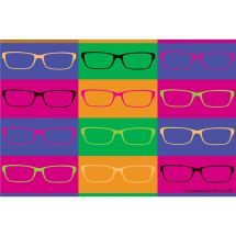 Colourful Glasses Recall Cards
