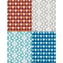 Assorted Tooth Patterns Laser Cards