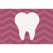 Purple Chevron Tooth Recall Cards