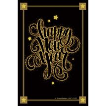 Happy New Year Stars Recall Cards