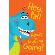 Dino How's the Brushing Recall Cards