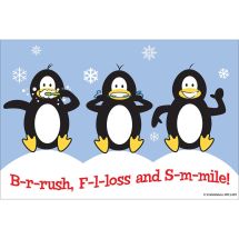 BrushFlossSmile Penguin Recall Cards