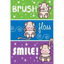 Monkey Colour Stripe Recall Cards