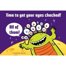 Alien Eyes Checked Recall Cards