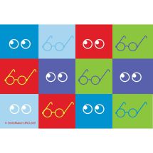 Graphic Glasses Recall Cards