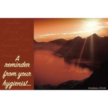 Hygienist Sunset View Recall Cards