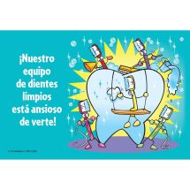 Spanish Clean Teeth Team Recall Cards
