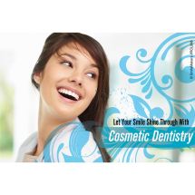 Cosmetic Dentristy Blue Swirls Recall Cards
