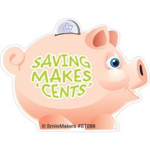Shaped Piggy Bank Stickers