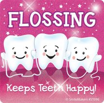 Glitter Teeth Stickers