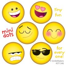 Emoji Mini Dot Stickers