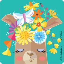 Lively Llama Stickers