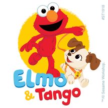 Elmo & His Puppy Tango Stickers