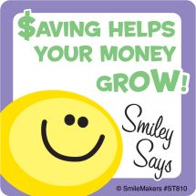 Smiley Says Save Sticker Assortment