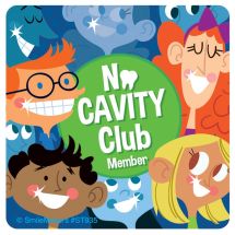 No Cavity Club Stickers