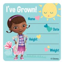 Doc McStuffins I've Grown Stickers
