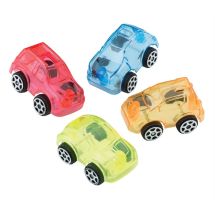 Mini Clear Free Wheel Cars