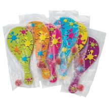 Neon Paint Paddleballs