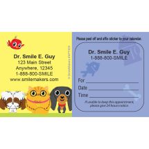 Custom Playful Pets Appointment Card
