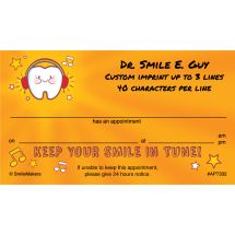 Keep Your Smile in Tune Appointment Cards