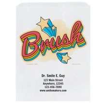 Custom Brush Star Paper Bags- Small, Large, or Pharmacy