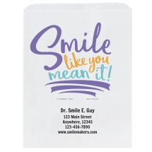 Custom Smile Like You Mean It Paper Bags- Small, Large, or Pharmacy
