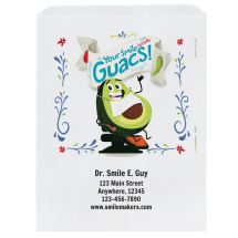 Custom Your Smile Guacs Paper Bags- Small, Large, or Pharmacy