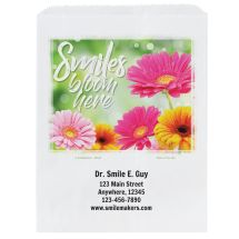 Custom Smiles Bloom Here Paper Bags- Small, Large, or Pharmacy