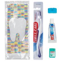 SmileCare™ Adult Smile! Basic Zippered Bag Dental Kits